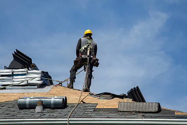 Professional Gutter Installation technician working in Elk Garden, WV